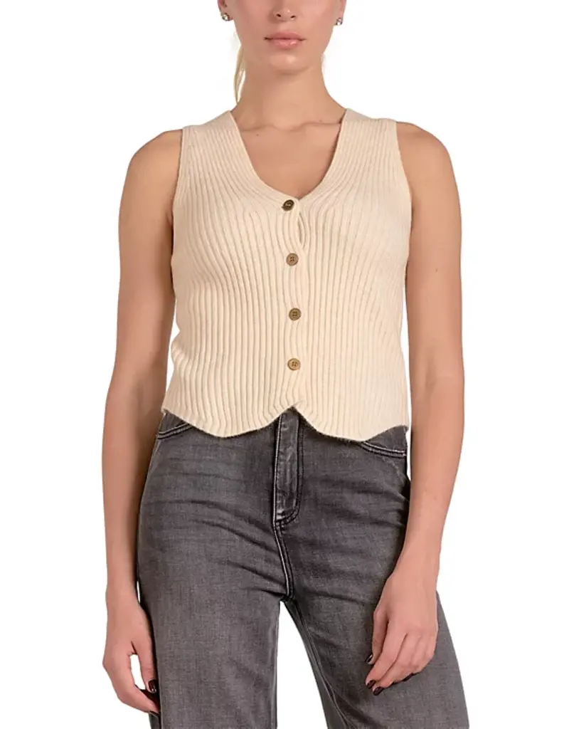 Cropped Sweater Vest