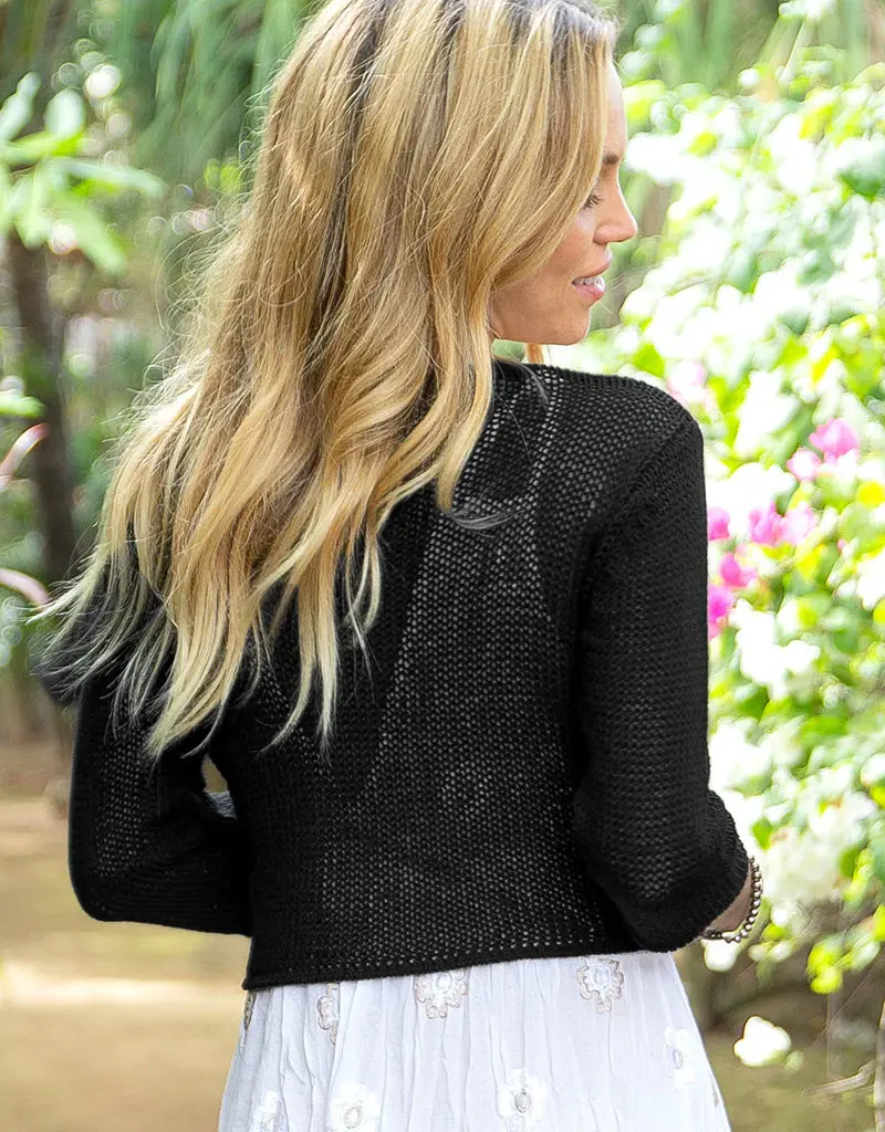 Ballet 3/4 Sleeve Cardigan Sweater