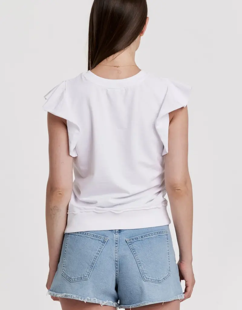 Layla Raw Edge Ruffle SL Sweatshirt