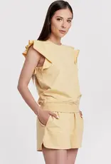 Layla Raw Edge Ruffle SL Sweatshirt