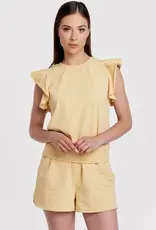 Layla Raw Edge Ruffle SL Sweatshirt