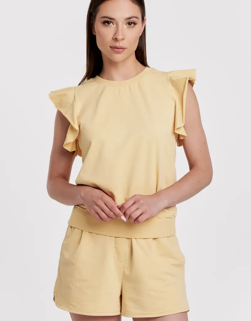 Layla Raw Edge Ruffle SL Sweatshirt