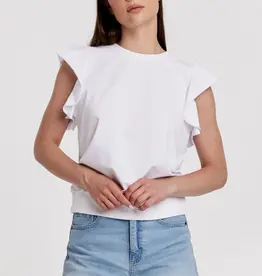 Layla Raw Edge Ruffle SL Sweatshirt