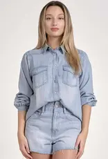 LS Denim Button Down w/ Wide Sleeve
