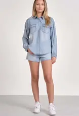 LS Denim Button Down w/ Wide Sleeve
