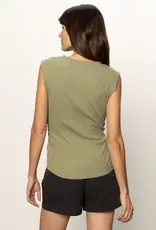 Sanctuary Ribbed Ruched Tank
