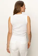 Sanctuary Ribbed Ruched Tank