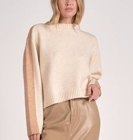 Color Block Crewneck Sweater