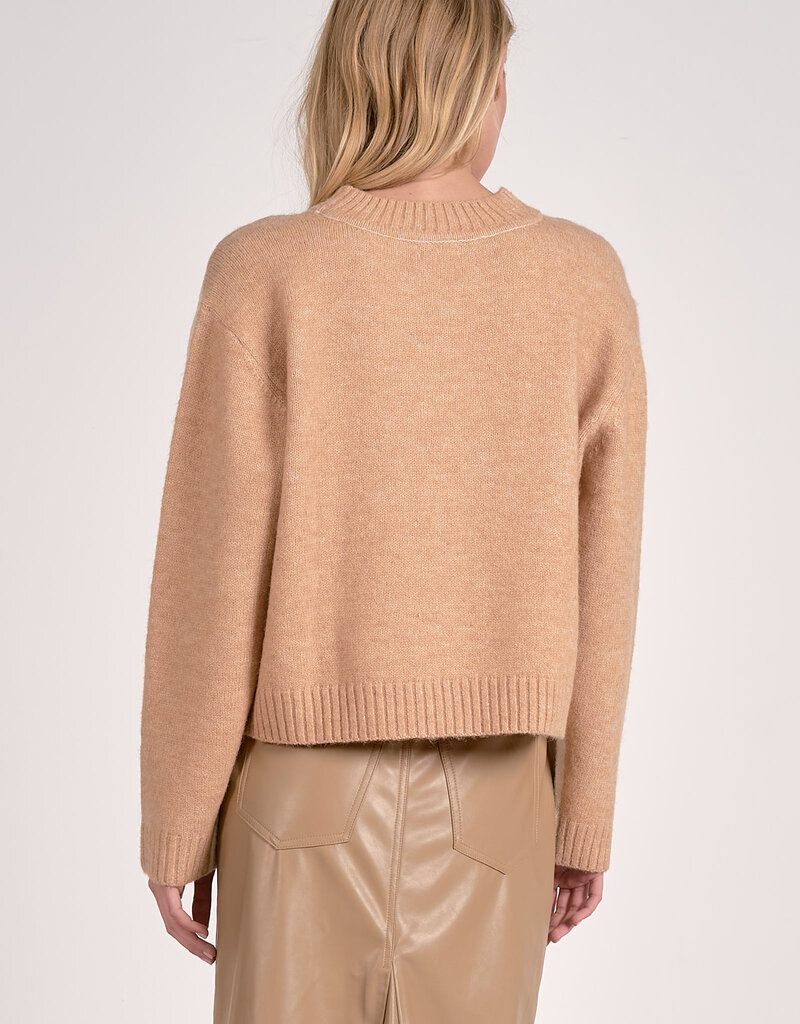 Color Block Crewneck Sweater