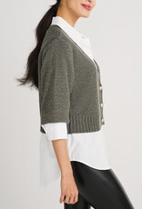 Crop Sweater Shirt Combo