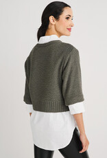 Crop Sweater Shirt Combo