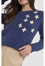 Lulu Embroidered Daisy Sweater