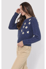 Lulu Embroidered Daisy Sweater