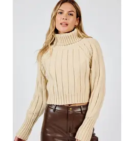 Solana Turtle Neck Crop Sweater