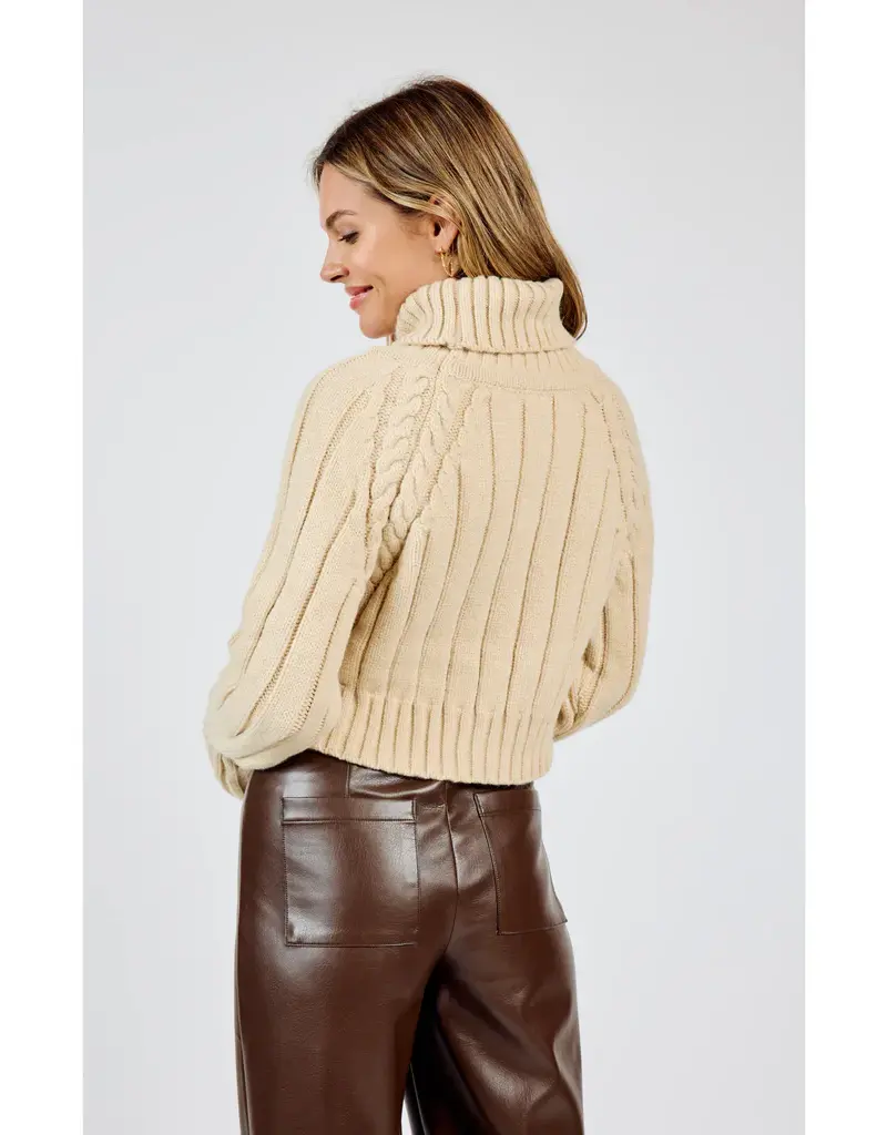 Solana Turtle Neck Crop Sweater