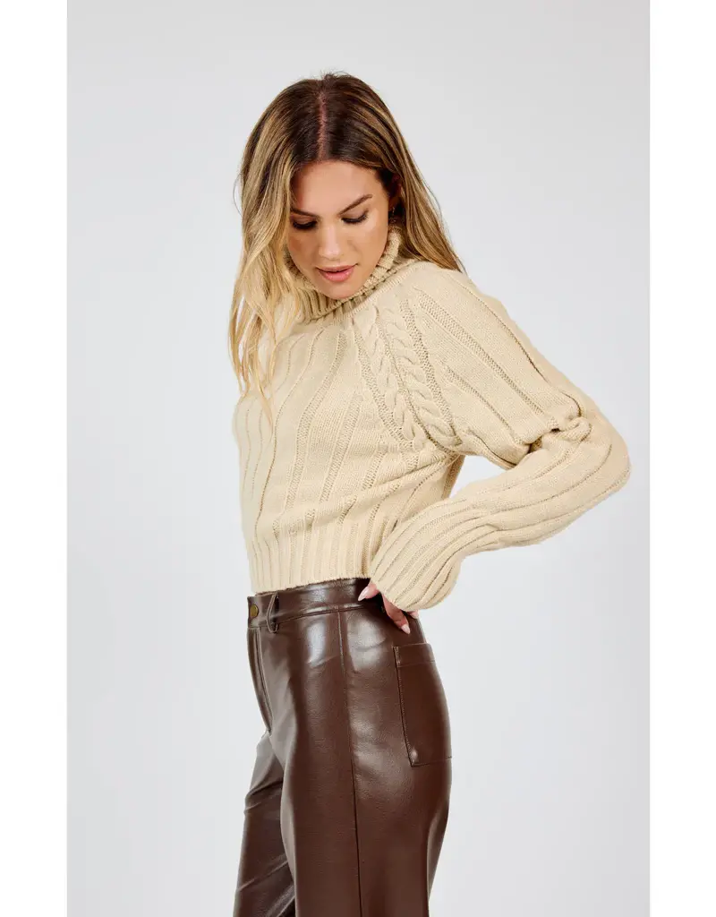 Solana Turtle Neck Crop Sweater