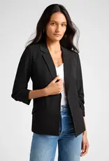 Blazer With Shirred Sleeve