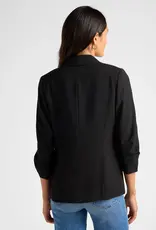 Blazer With Shirred Sleeve