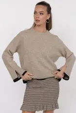 Angelina Cuff Crew Neck Sweater