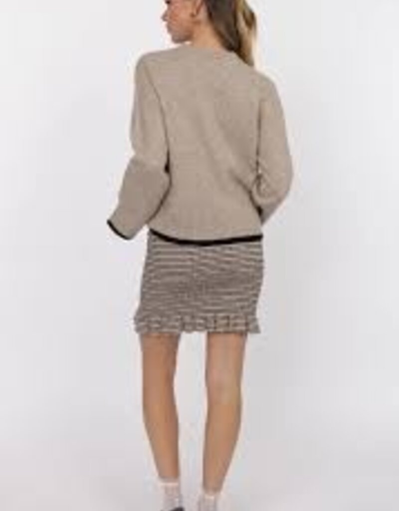 Angelina Cuff Crew Neck Sweater