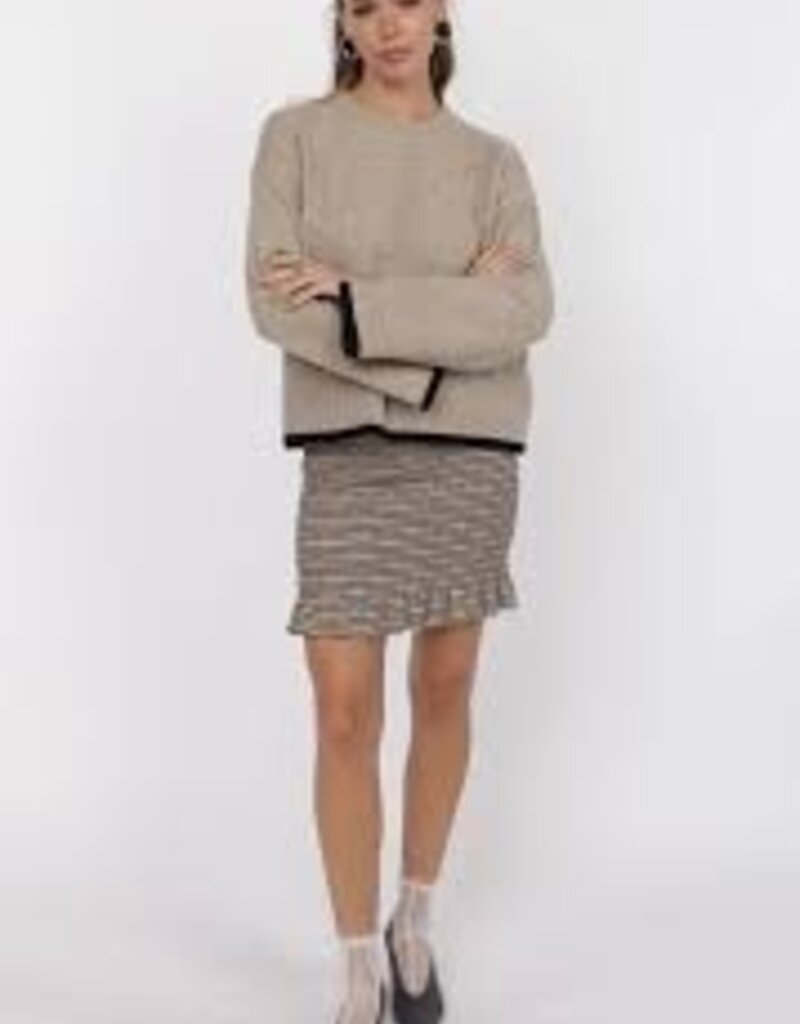 Angelina Cuff Crew Neck Sweater