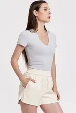 Roma V Neck Double Layer Top