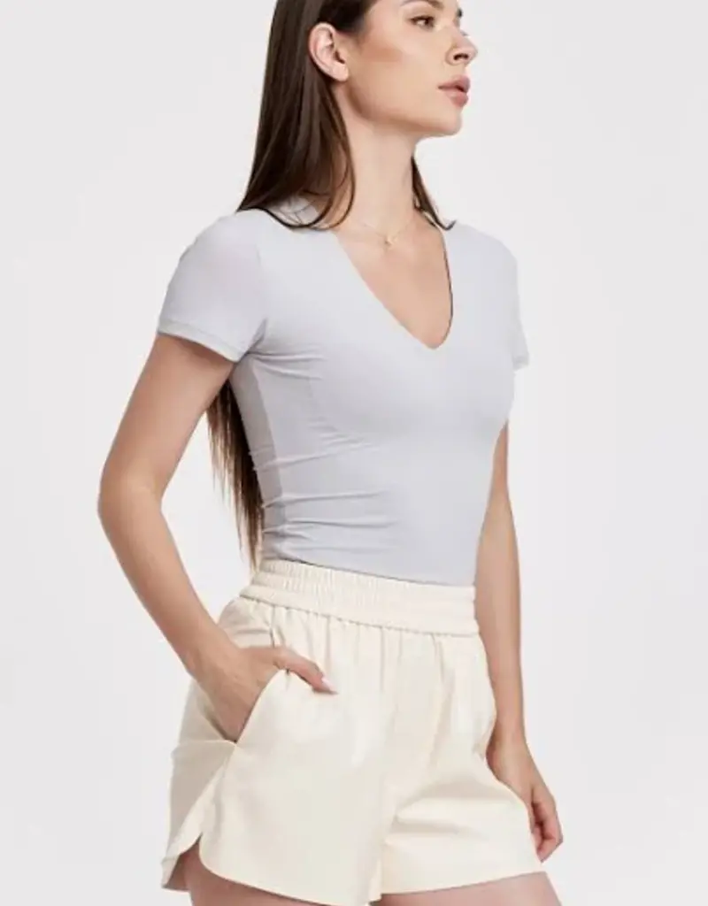 Roma V Neck Double Layer Top