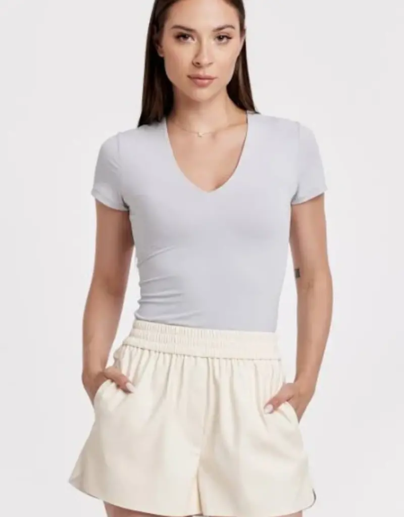 Roma V Neck Double Layer Top