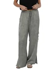 Forever Yours Crinkled Satin Cargo Pants