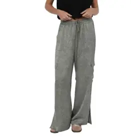 Forever Yours Crinkled Satin Cargo Pants