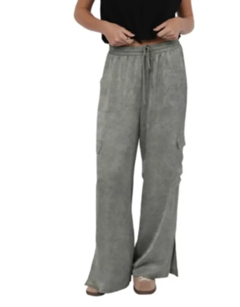 Forever Yours Crinkled Satin Cargo Pants