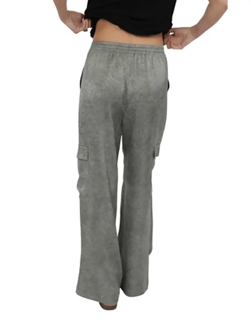 Forever Yours Crinkled Satin Cargo Pants