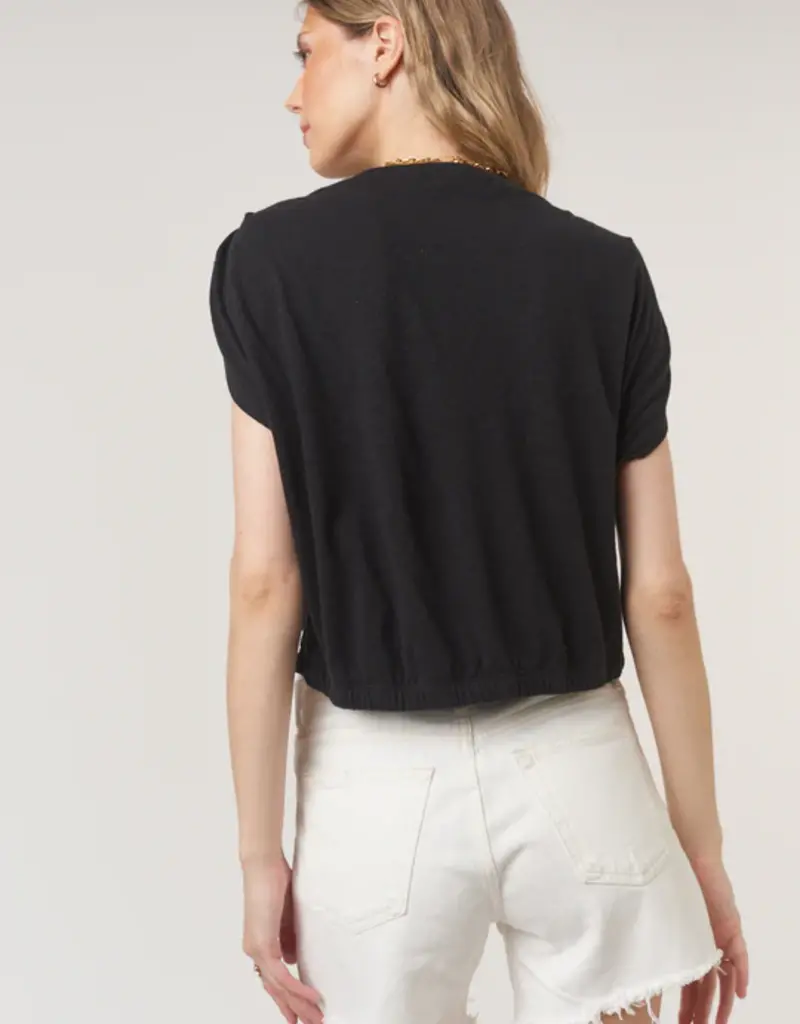 Estelle Pleated Shouder Tee