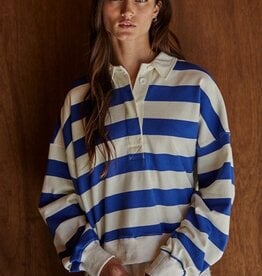 Amerie Striped Collared Top