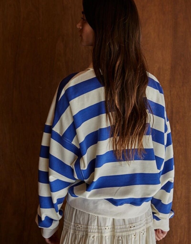 Amerie Striped Collared Top