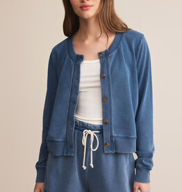 Daily Knit Denim Cardigan
