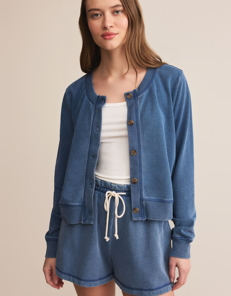 Daily Knit Denim Cardigan