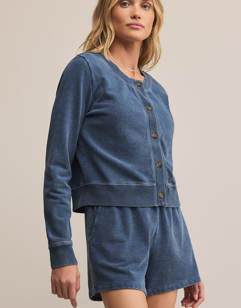 Daily Knit Denim Cardigan