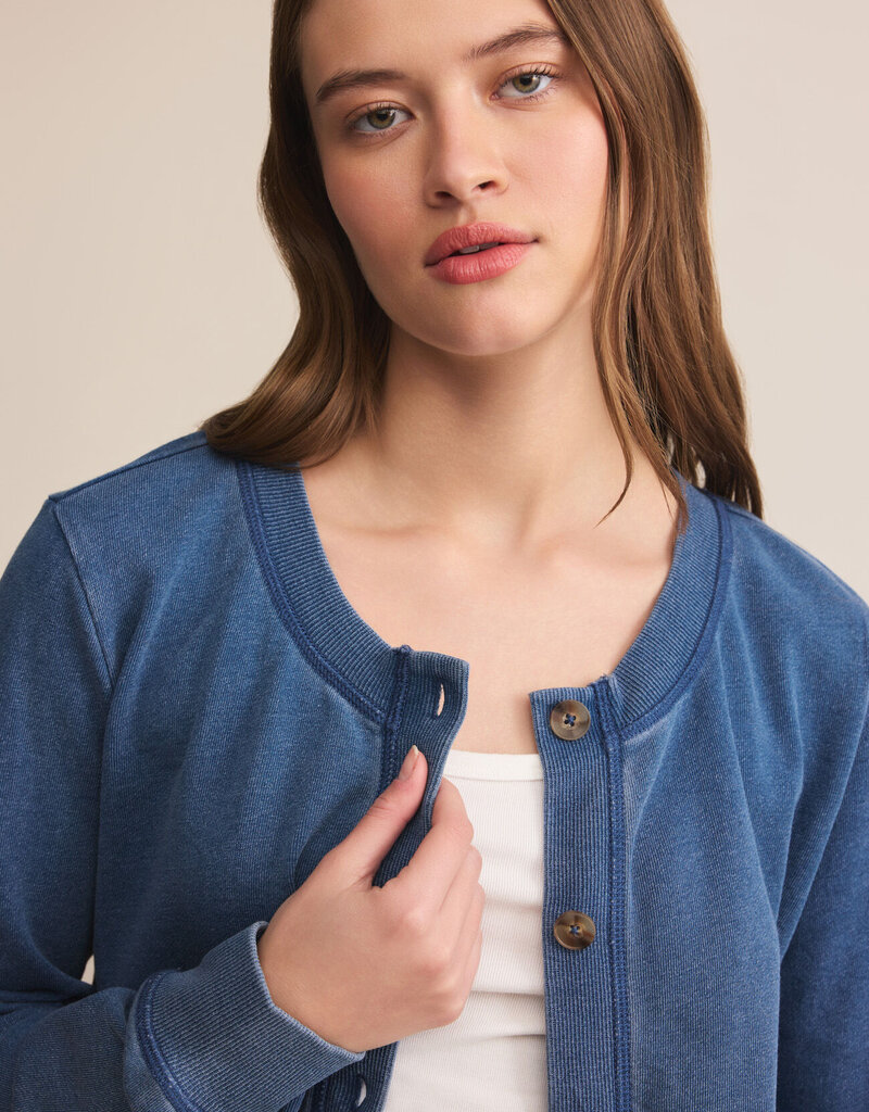 Daily Knit Denim Cardigan