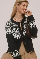 Sanctuary Fairisle Crewneck Cardi
