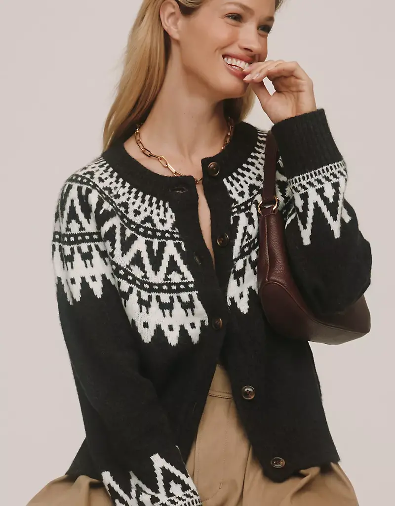 Sanctuary Fairisle Crewneck Cardi
