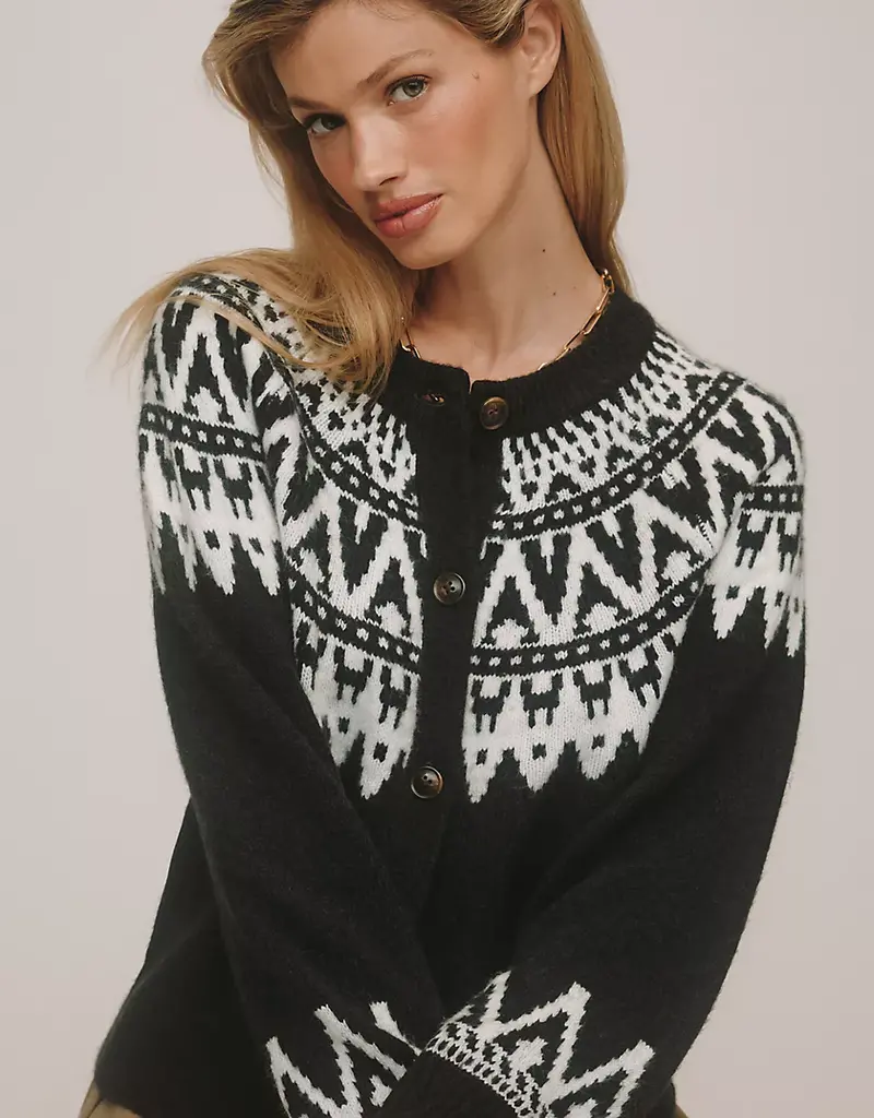 Sanctuary Fairisle Crewneck Cardi