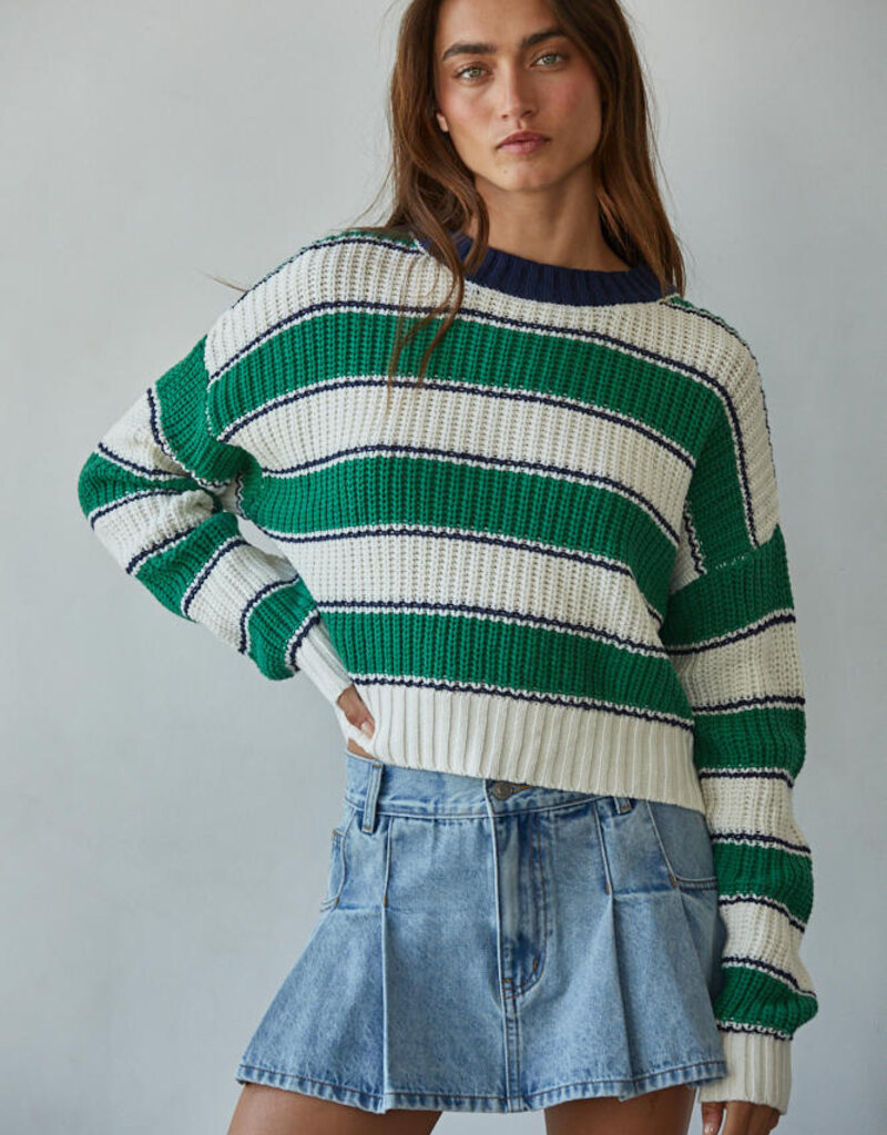 Stripe Crop Sweater