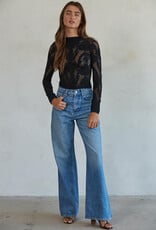 Jacquard Fishnet Layering Top