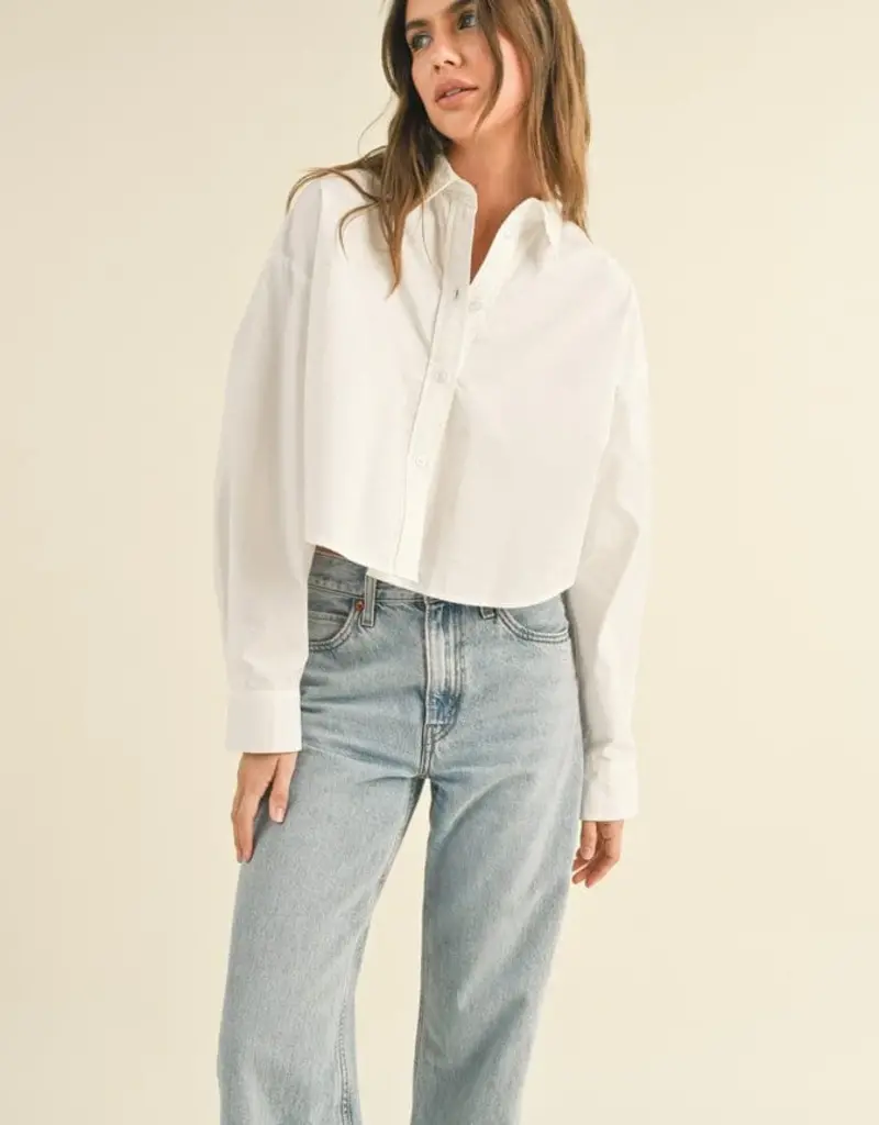 Cropped ButtonDown Top