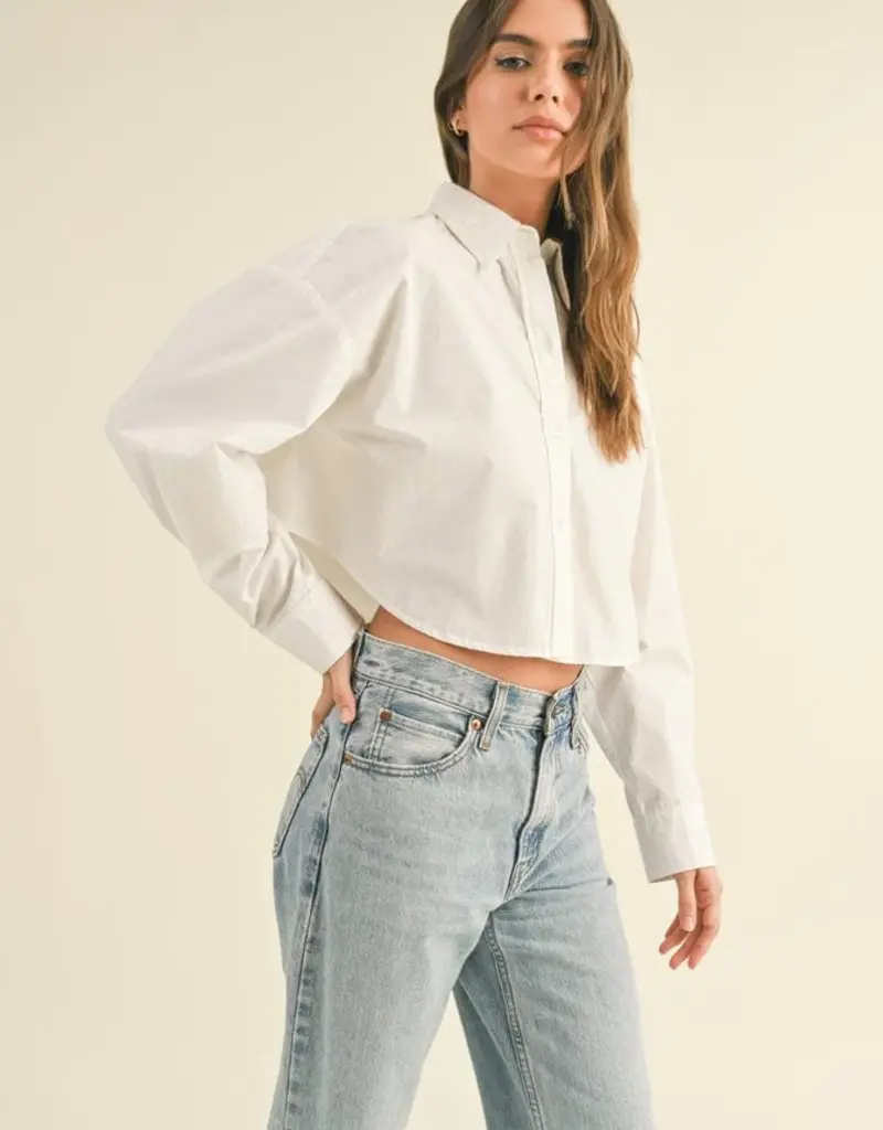 Cropped ButtonDown Top