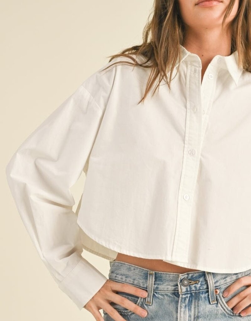 Cropped ButtonDown Top