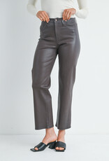 Just Black Denim Slim Cropped Boocut Coated