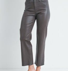 Just Black Denim Slim Cropped Bootcut Coated