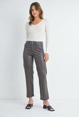 Just Black Denim Slim Cropped Boocut Coated